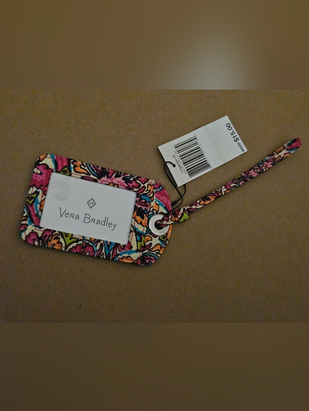 Vera Bradley Sunburst Floral Quilted Luggage ID Tag